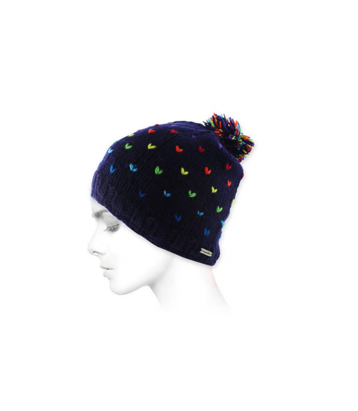 multicolore cap nappa blu Tictic navy